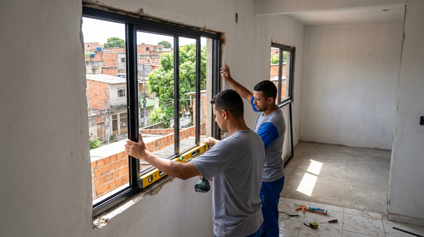 Produção de Portas e Janelas no Carmelo, Montes Claros‑MG